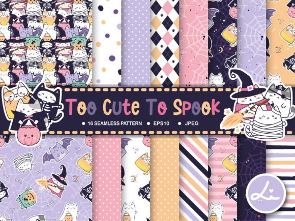 Download Kawaii Cute Halloween Cats - Halloween cats Collection