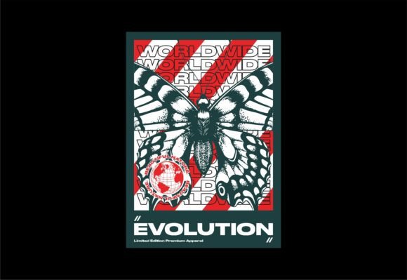 Download Evolution Butterfly Simple Vintage Fashion - Evolution Collection